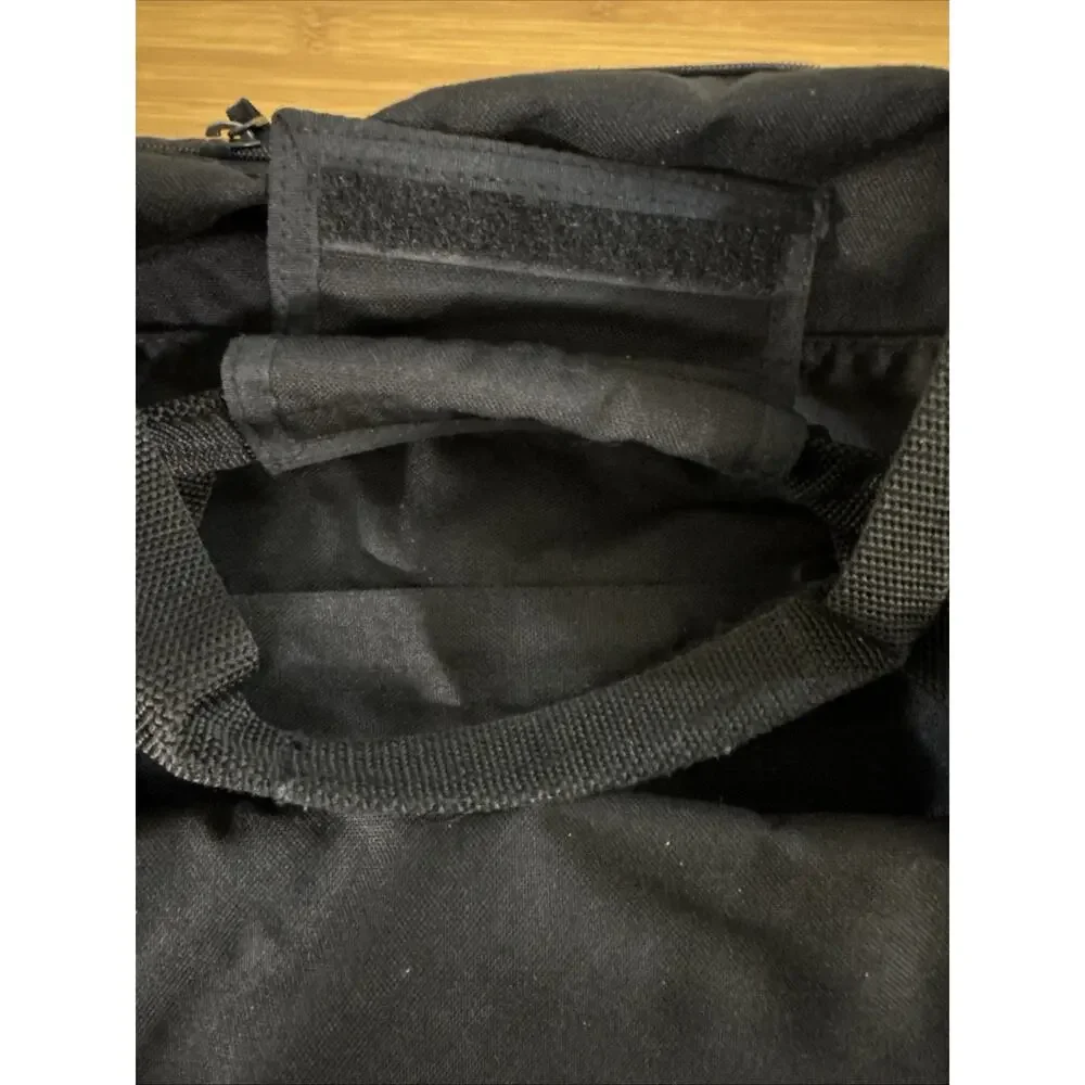 Eddie Bauer Black Heavy Duty Nylon Duffle Large 24